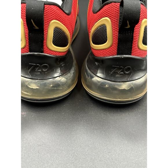 Nike Air Max 720 Red Gold Black Athletic Shoes CU4871-600 Women’s Size 8 - Picture 7 of 15